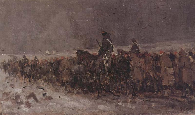 Nicolae Grigorescu Convoy of Turkish Prisoners